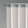 Sapphtopaz Grommet Top Blackout Curtains, Printed Heather Slub Window Curtain Panel, Privacy Assured for Bedroom, Living Room, Machine Washable - 4 of 4