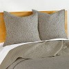 Beckett Taupe Euro Sham Set of 2 - Levtex Home - 2 of 3
