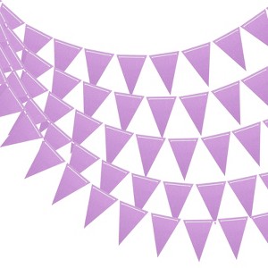 Unique Bargains Festive Wedding Birthday Party Home Decorations Pennant Flags Banner 10 Pcs - 1 of 4