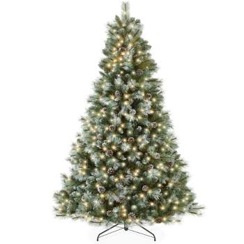 Best Choice Products 6ft Pre-Lit Artificial Aspen Christmas Tree