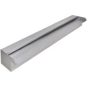 vidaXL Pool Fountain, Spillway for Swimming Pool Decoration Sheer Descent, Waterfall Fountain for Outdoor Garden Pond, Stainless Steel - 1 of 4
