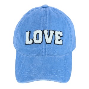 David & Young Women's Chenille Love Lettered Baseball Cap Hat - 1 of 4