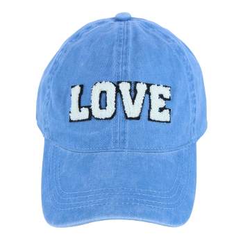 David & Young Women's Chenille Love Lettered Baseball Cap Hat