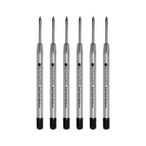 Monteverde Ballpoint Pen Refill Medium Point Black Ink 6 Pack (P133BK) - 1 of 1