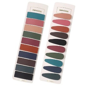 Itopfox 20PCS Matte Snap Hair Barrettes for Women & Girls, Solid Candy Color Hair Clips for Thin Thick Curly Hair, Fashion Hair Accessories - 1 of 4