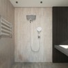 Cobbe Adjustable 10" High Pressure Dual Shower Head with 5-Spray Handheld Shower - 3 of 4