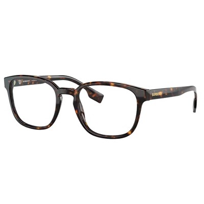 Burberry EDISON BE 2344 3920 Unisex Square Eyeglasses Dark Havana 53mm