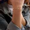 Ross-Simons Italian 18kt Gold Over Sterling Paper Clip Link Bracelet - 2 of 4