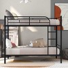 Streamdale Twin Over Twin Metal Bunk Bed (Black) - 2 of 4