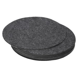 Unique Bargains Round Soft Adhesive Non-slip Anti-scratch Furniture Lamp Base Felt 10 Pcs - 1 of 4