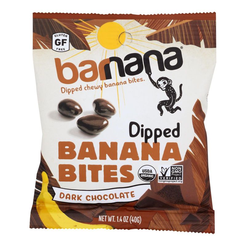 Barnana Dark Chocolate Banana Bites - Case of 12/1.4 oz, 2 of 8