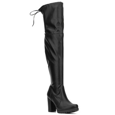 New York & Company Women's Adora Tall Boot - 10, Black Pu : Target