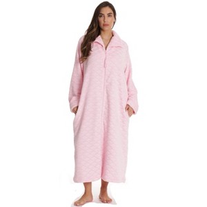 Just Love Plush Zipper Lounger Robe for Women - 1 of 4