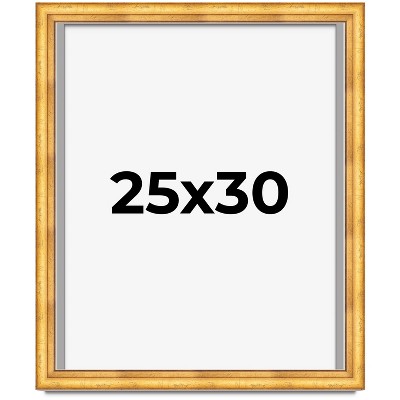 PosterPalooza | Shadow Box 1.75" Deep Gold Picture Frame - UV Acrylic, Foam Board Backing, Hanging Hardware