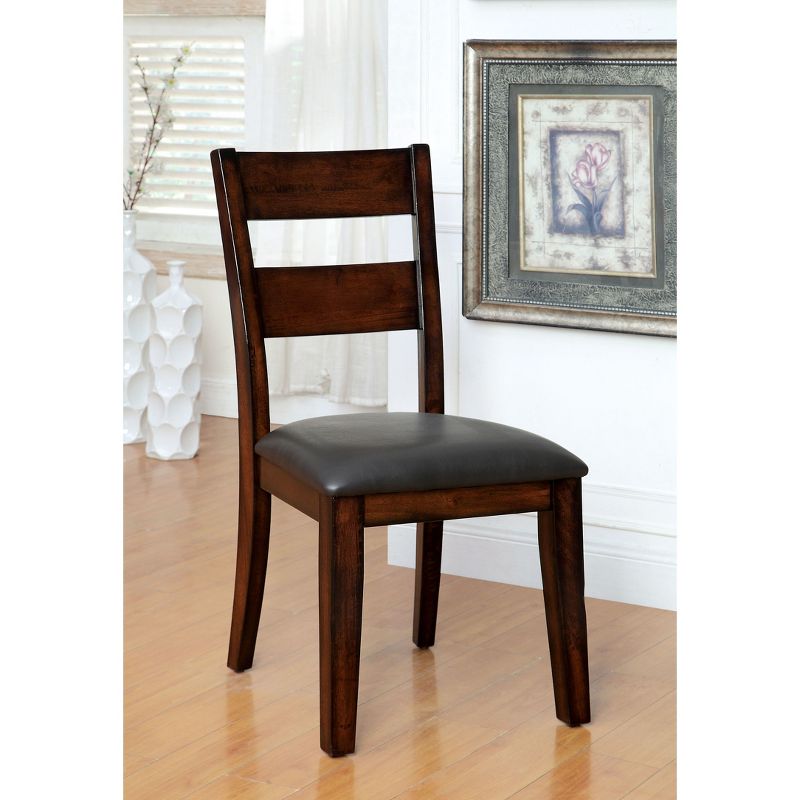Set of 2 Two Panel Breighton Backed Side Chair Dark Red - HOMES: Inside + Out, 3 of 5