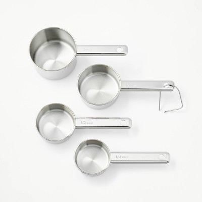 Chicago Metallic Stainless Steel Measuring Cups and Spoons, 11-Piece, Silver