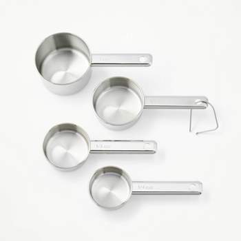 Mrs. Anderson's Baking Measuring Cups Set, Engraved Measurements for Liquid  Dry and Ingredients, Stainless Steel, 4-Piece - Blackstone's of Beacon Hill