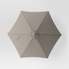 9' Round Outdoor Patio Market Umbrella with Faux Wood Pole - Threshold™ - 4 of 4