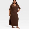 Women's Variegated Ribbed Pajama Skirt - Auden™ - 3 of 3