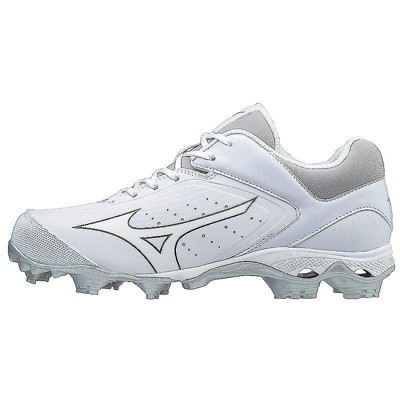 all white mizuno cleats