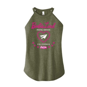 Women's - Barbie - Barbie Land Postal Service Graphic High Neck Tank - 1 of 2