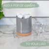 Elanze Designs Grateful Grey X-Large Cork Bottom, Kitchen Counter, Ceramic Stoneware, Coffee, Tea and Hot Chocolate, Machine Brewing, K Capsule Pod - 4 of 4