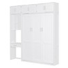 Whisen Twin Size Wall Murphy Bed with Top Cabinet, Shelves ,Space Saving Foldable Bed with Light & USB - 4 of 4