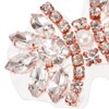 Unique Bargains Sparkling Elegant Handmade Sewing Crystal Rhinestone Applique - 3 of 4