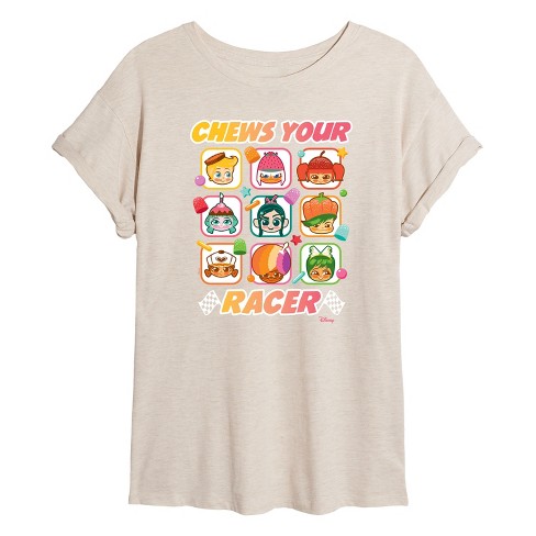 Women's - Disney - Chews Your Racer Oversized Graphic T-Shirt - image 1 of 4