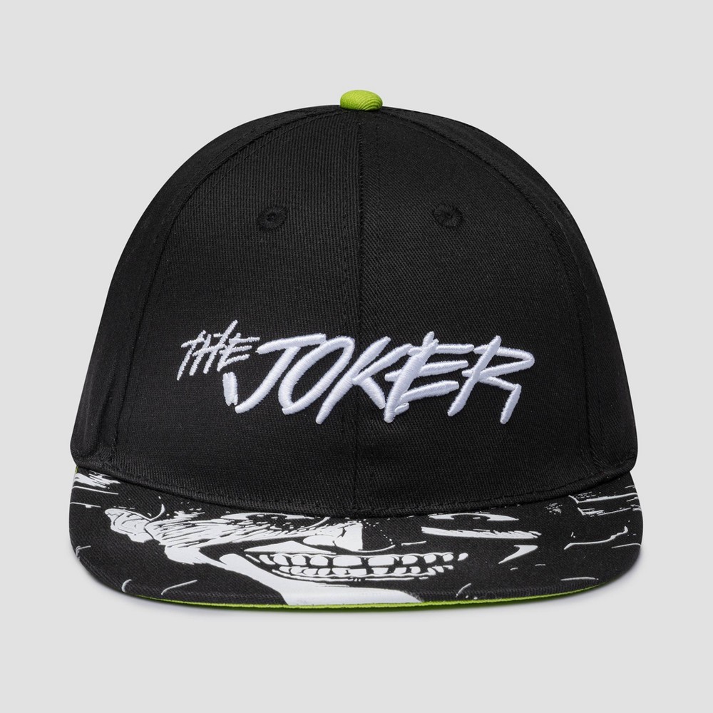 Boys' The Joker Flat Brim Baseball Hat - Black