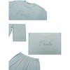 cheibear Sleepwear Short Sleeve with Capri Pants Letters Print Family Pajama Sets - 3 of 3