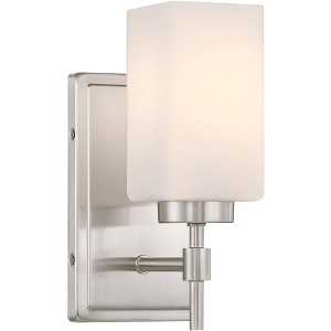 Possini Euro Design Possini Euro Salo 9 3/4" High Brushed Nickel Wall Sconce - 1 of 4