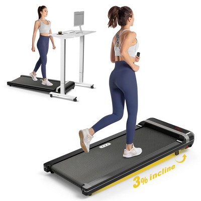 Redliro Walking Pad with Incline Under Desk Treadmill  1 Step Adjust Incline Treadmill for Home Office Portable for Walking Jogging