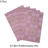 Unique Bargains Gift Wrap Paper Glossy Coated Paper 27.56 x 19.69inches 5 Pcs - 3 of 4