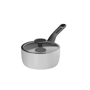 BergHOFF Leo Glints Nonstick Ceramic 7" Saucepan 2qt. With Glass Lid, Recycled Aluminum, Spirit - 1 of 4