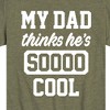Boys' - Instant Message - Cool Dad He Thinks Short Sleeve Graphic T-Shirt - 2 of 4