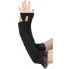 INSPIRE CHIC Women's Fingerless Gloves Knit Lace Y2K Arm Warmers Sleeves Gloves for Female Cosplay College Style 1 Pair - 4 of 4