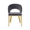 Meridian Furniture,Roberto Velvet Dining Chair - 3 of 4