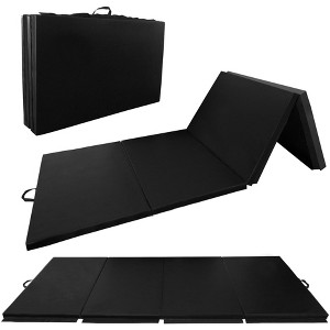 Gulches Folding aerobics mat, extra thick high-density gymnastics mat, tear-resistant aerobics mat for mixed martial arts, stretching, gymnastics - 1 of 4