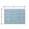 Knightsbridge Summer Tile 220 GSF Non Skid Back Bath Rug 24 x 40 - Light Blue - 2 of 3
