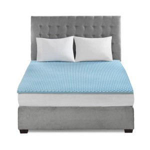 Infurnic Mattresses All Season Reversible Hypoallergenic Cooling Full Mattress Topper for Comfortable and Healthy Sleep, Blue, 75"*54"*1.5" - 1 of 4