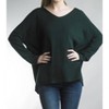 Women's V - Neck Oversized Knit Sweater - TEMPO PARIS - 3 of 3