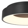 Possini Euro Design Brock Modern Ceiling Light Flush-Mount Fixture 15" Sand Black Dimmable LED for Bedroom Kitchen Living Room - 3 of 4