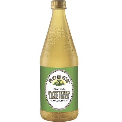 Rose’s Sweetened Lime Juice 25 OZ Bottle, | Perfect for Cocktails, Beverages, and Mixers