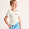 Lands' End Kids Short Sleeve Ribbed Henley T-Shirt - 2 of 3