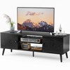 Lyngins Wood TV Stand for 60" TV,Entertainment Center with Open Shelves,Media Console TV Cabinet for Living Room Bedroom - 2 of 4