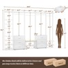 Aheaplus Walk-In Closet Organizer with 14 Shelves, 68" W -96" W Freestanding Closet System with 6 Drawers - 2 of 4