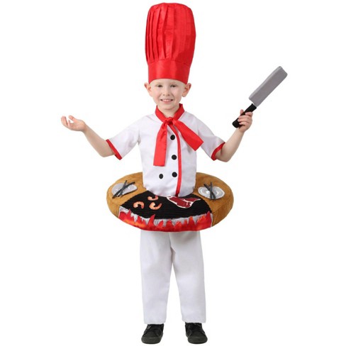 Seeing Red Chef Hat & Apron Adult Costume Kit : Target