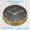 Unique Bargains Decorative Quartz Battery Operated Silent Non-Ticking Round Wall Clocks 8" - 3 of 4