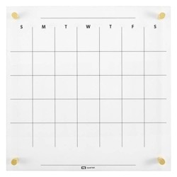14" x 11" Monthly Dry Erase Magnet Fridge Calendar Flexible White Board Message 